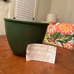 Bennington potters, large mixing bowl, elements green